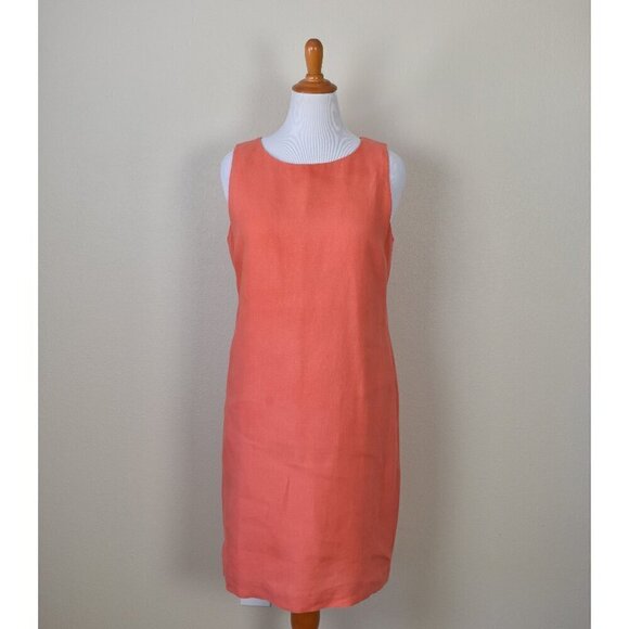 Tyler Boe Dresses & Skirts - Tyler Boe Linen Shift Dress Orange - L
